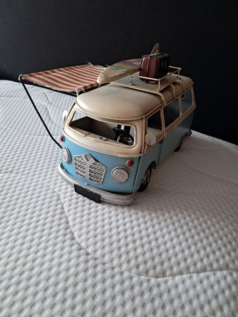 DECO Metalen Model-auto Surf-Beach wagen (nieuw) Leuk Cadeau, Metaal, Industrieel, Meerkleurig, Ophalen of Verzenden