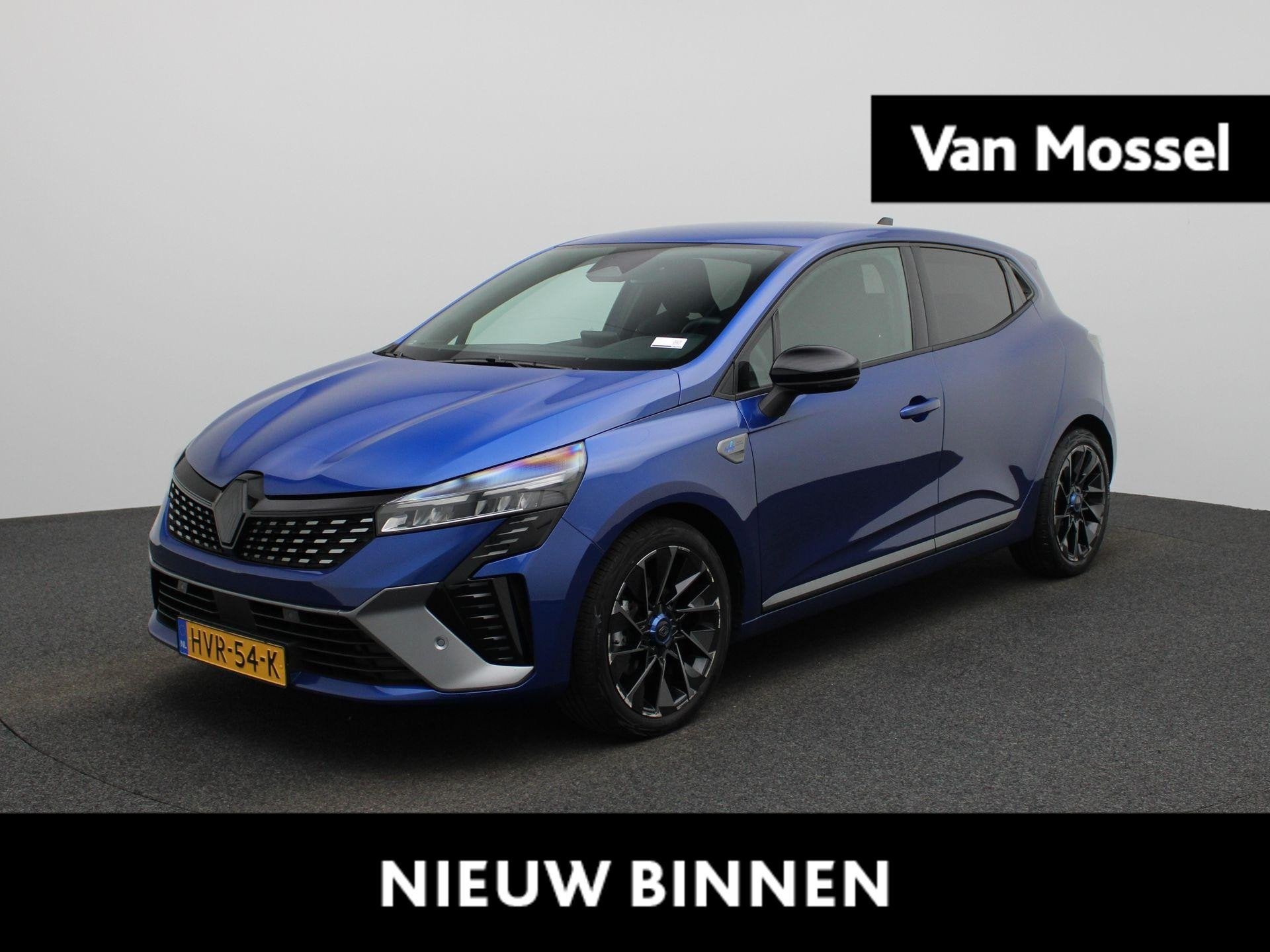 Renault Clio 1.6 E-Tech Full Hybrid 145 esprit Alpine | Adap, Auto's, Gebruikt, Euro 6, Blauw, Leder en Stof