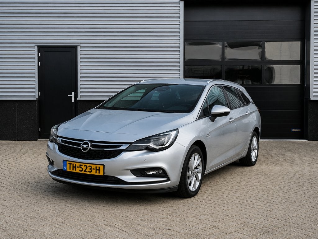 Opel Astra 1.0 Turbo 105pk Start/stop 2018 Grijs, Auto's, Voorwielaandrijving, Zwart, Stationwagon, Handgeschakeld