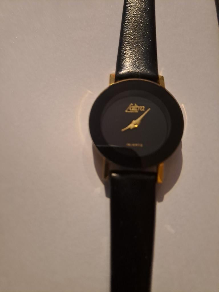 Altra Horloge - Klassiek Zwart met Gouden Details, Overige materialen, Leer, Polshorloge, Zo goed als nieuw