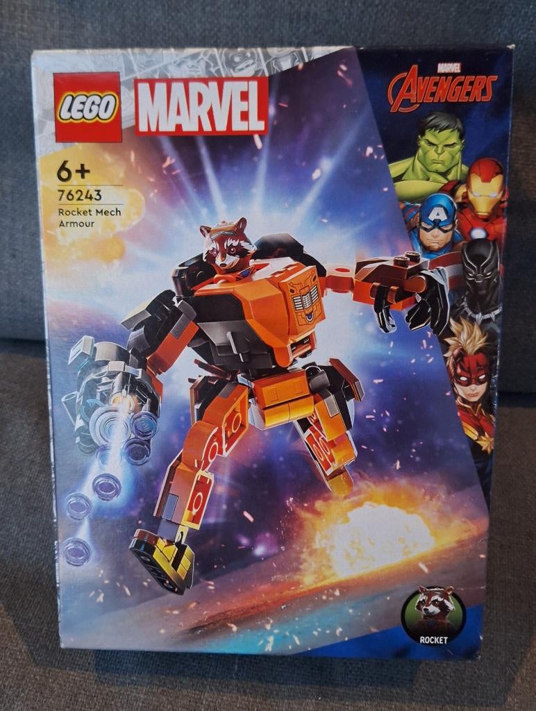 LEGO Marvel Avengers Rocket mechapantser 76243 <>NIEUW<>, Marvel, Nieuw, Ophalen of Verzenden, Complete set
