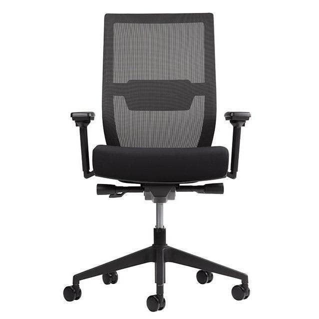 Bureaustoel RM Jordan 02, Zwarte stoffering & Netweave, Ophalen of Verzenden, Ergonomisch, Nieuw, Zwart