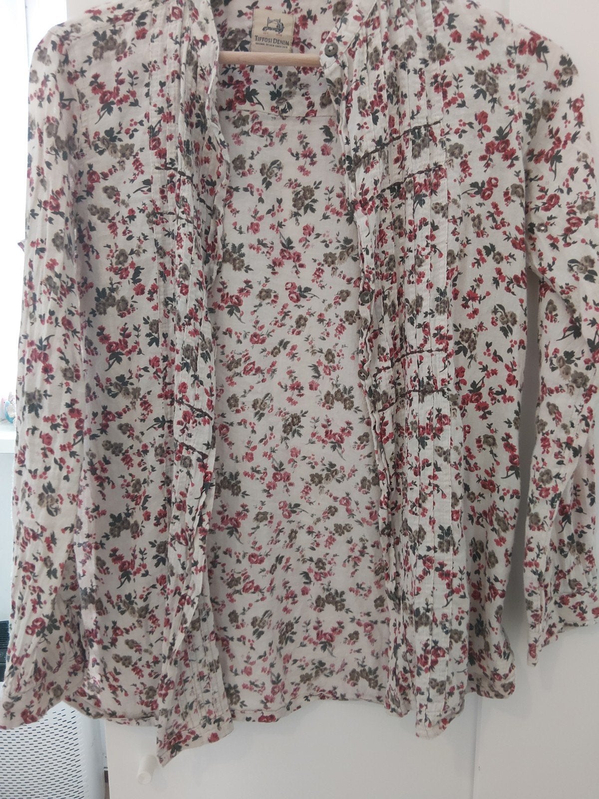 Blouse tiffosi denim, Tiffosi denim, Verzenden, Zo goed als nieuw, Wit