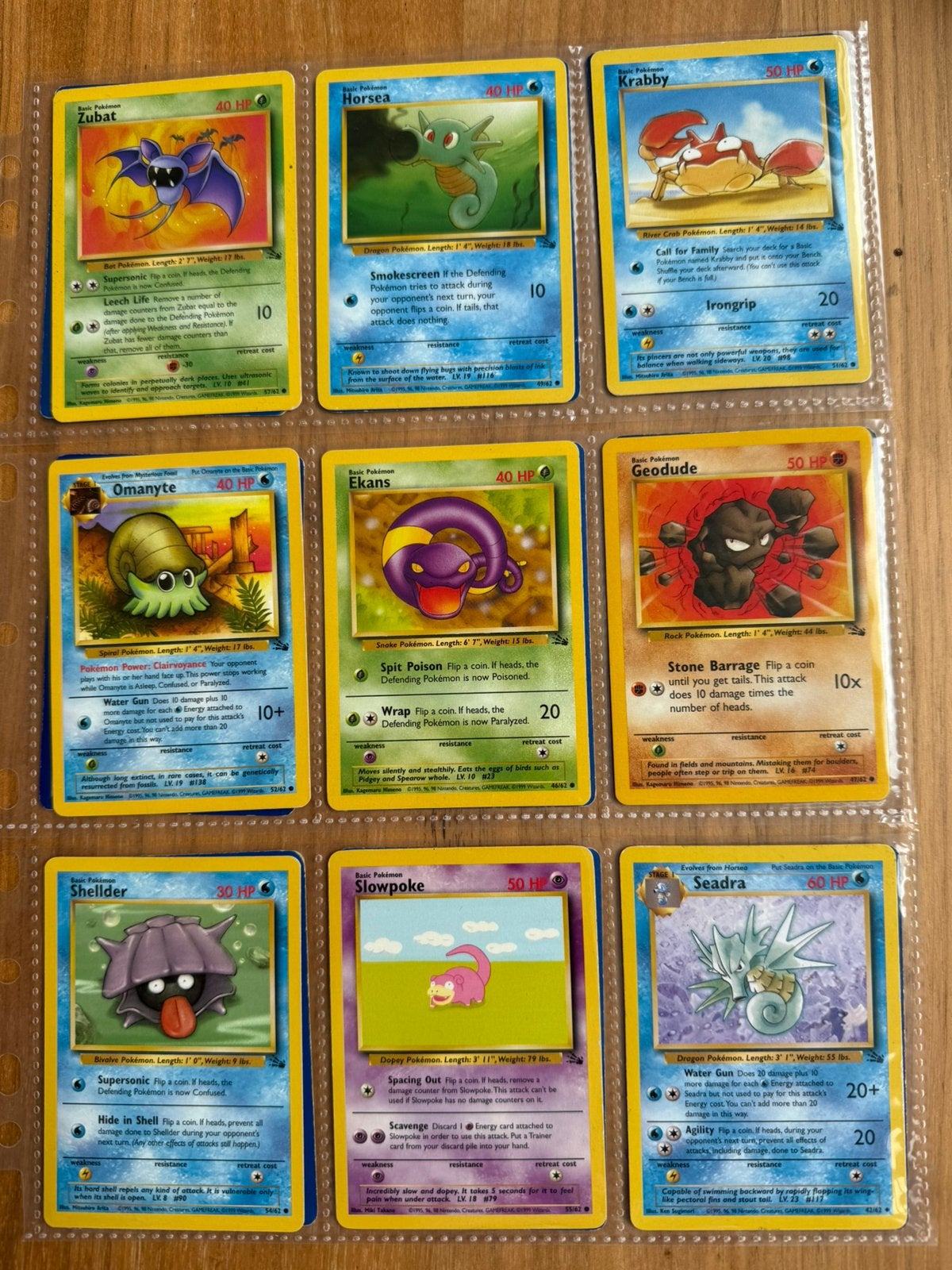 Oude pokemon collectie, Ophalen of Verzenden, Zo goed als nieuw, Meerdere kaarten