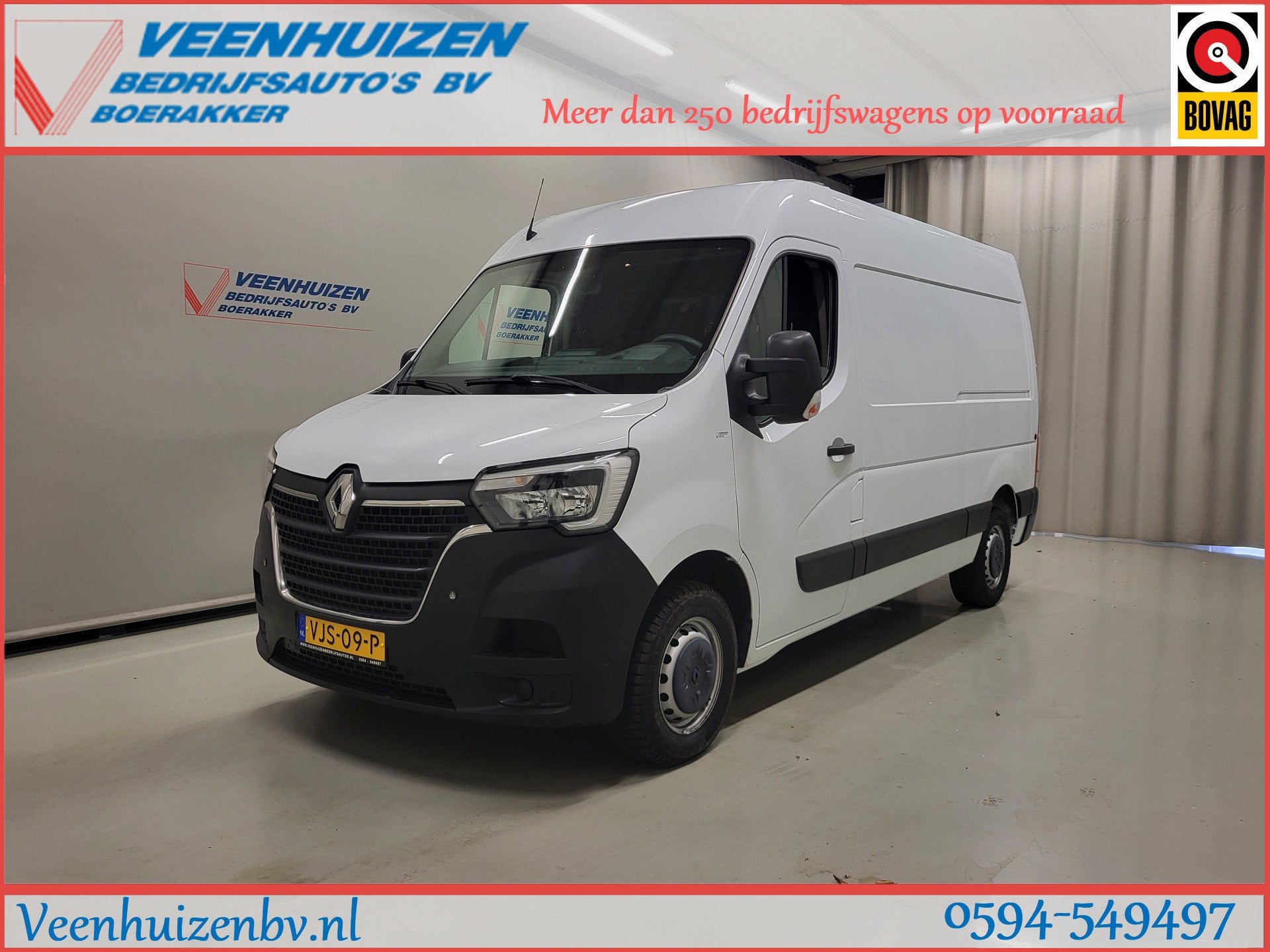 Renault Master 2.3dCi 180pk L2/H2 Euro 6! (bj 2021), Voorwielaandrijving, 15 km/l, Gebruikt, Euro 6