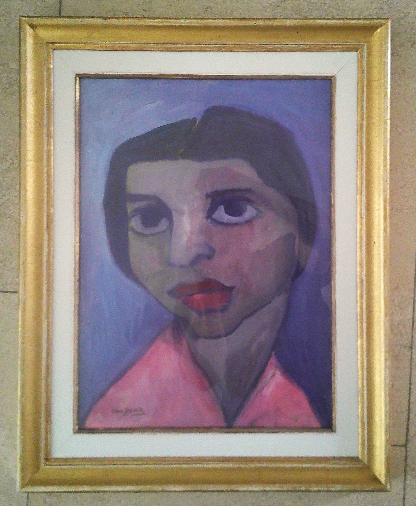 Artistiek vrouwenportret - Harry de jager 1922-1984, Antiek en Kunst, Kunst | Schilderijen | Klassiek, Portret of Personen, Impressionistisch