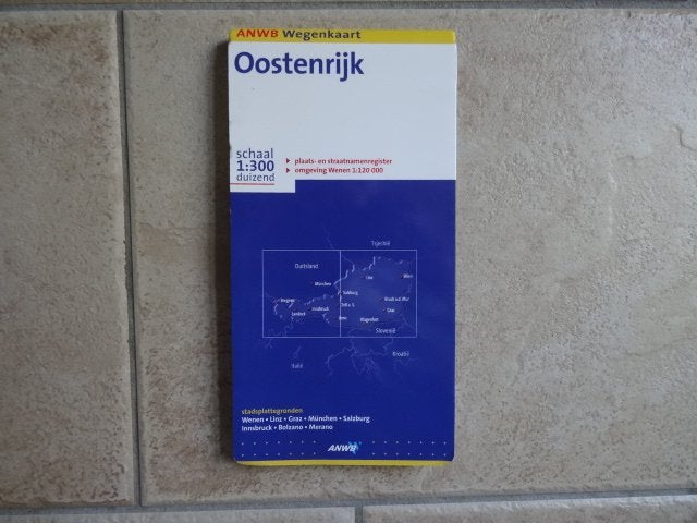 anwb wegenkaart Oostenrijk, 1800 tot 2000, Europa Overig, Ophalen of Verzenden, Landkaart