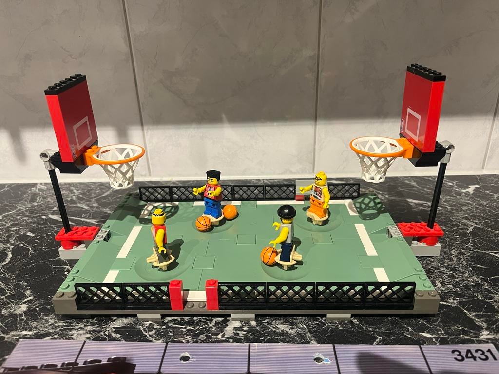 LEGO Streetball Basketball 2 vs 2 – Set 3431 100% compleet, Ophalen of Verzenden, Zo goed als nieuw