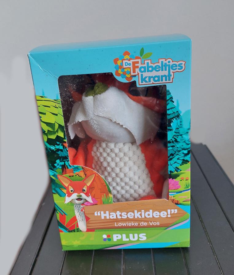 De Fabeltjeskrant handpop pop Lowieke de Vos Plus, Overige merken, Nieuw, Middelgroot (20 tot 80 cm), Vos