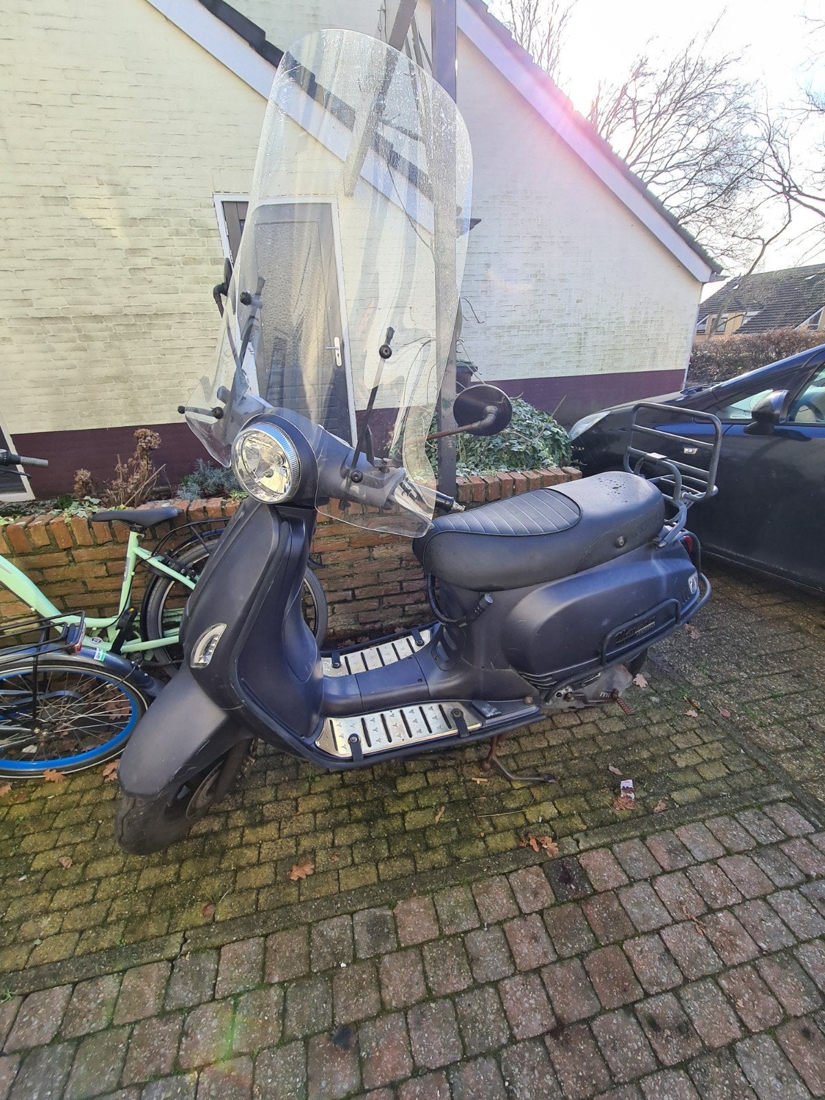 Scooter Momo morino 50 met windscherm 1e eigenaar, Fietsen en Brommers, Gebruikt, Benzine, Ophalen, Overige merken