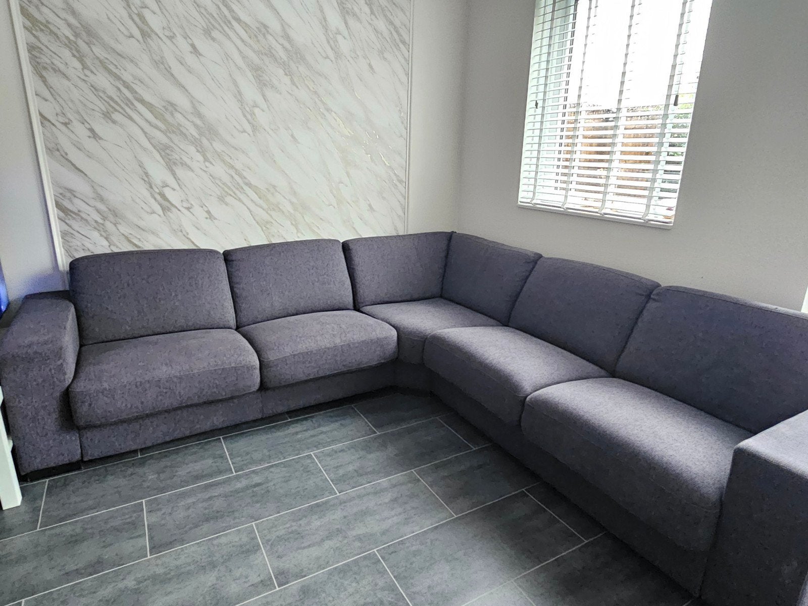 Antraciet Hoekbank - 280x280cm - Goede Staat, Ophalen, 250 tot 300 cm, Gebruikt, 100 tot 125 cm