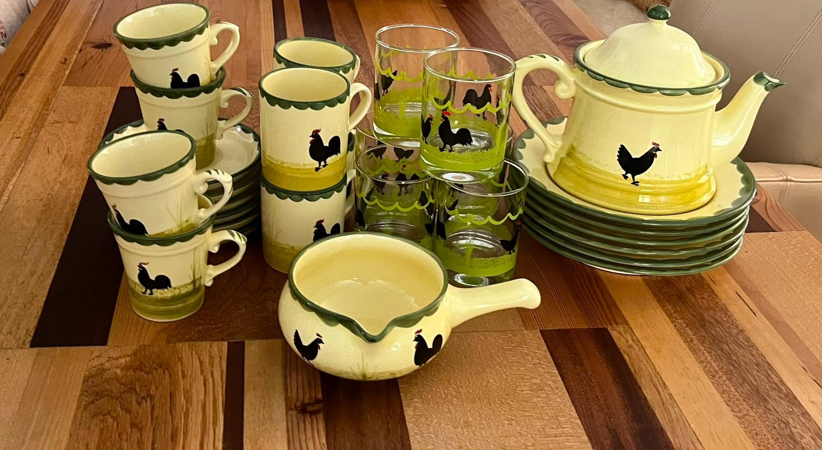 Zeller keramiek kippen servies, Ophalen