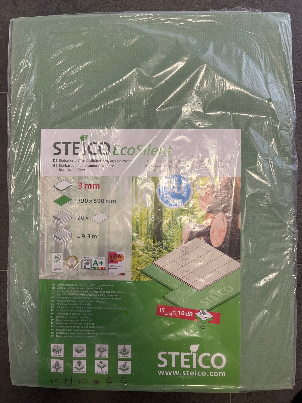 16 Steico EcoSilent ondervloerplaten 3mm voor laminaat/parke, Doe-het-zelf en Verbouw, Vloerdelen en Plavuizen, Ophalen, 30 cm of meer