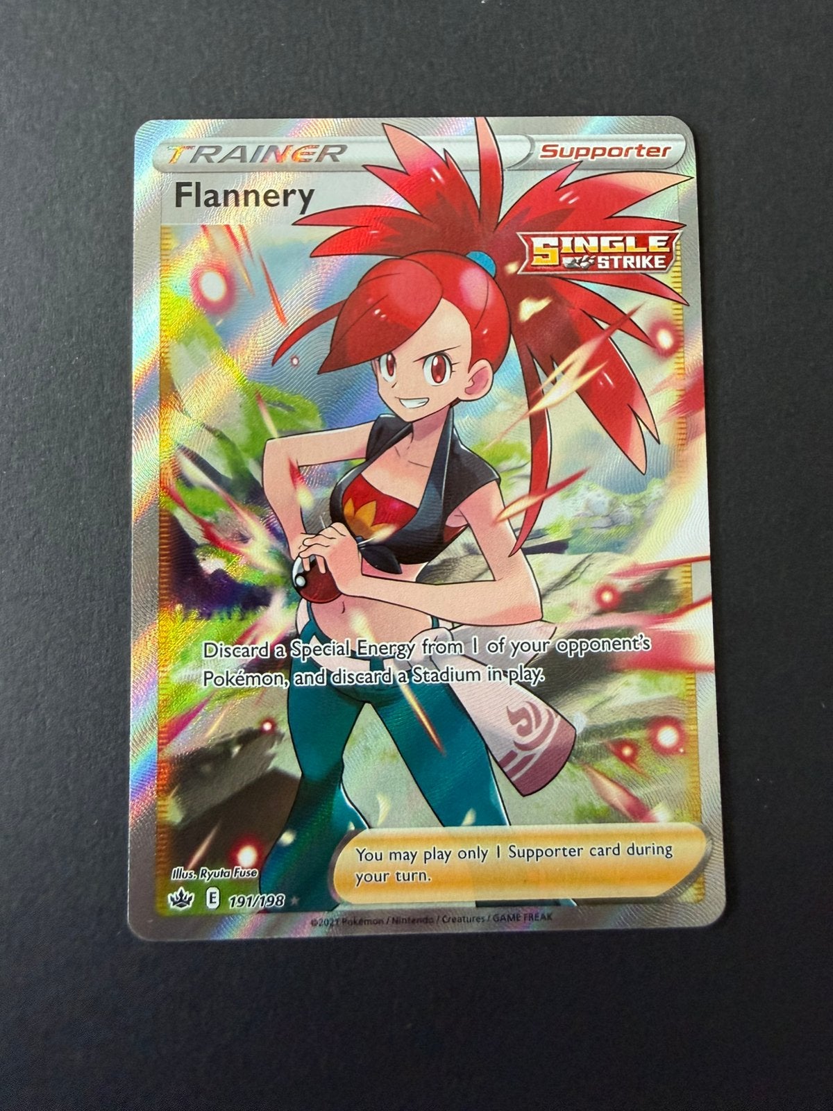 Chilling Reign 191/198 Flannery, Hobby en Vrije tijd, Verzamelkaartspellen | Pokémon, Ophalen of Verzenden, Nieuw, Losse kaart