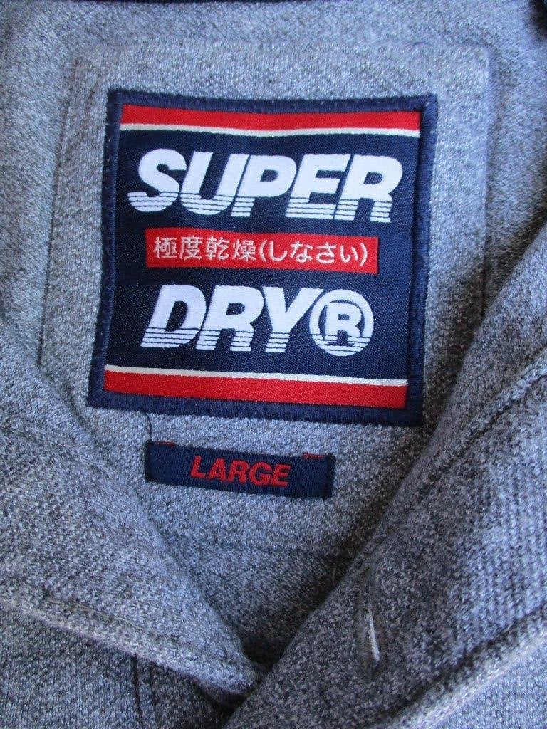 Superdry polo, size L, Maat 52/54 (L), Verzenden, Zo goed als nieuw, Grijs