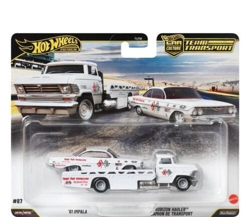 Set Team Transport Chevrolet Impala 1961+ Horizon Hauler Whi, Tschuiten@hotmail.com, Duitsland, Auto, Hotwheels Premium Car Culture
