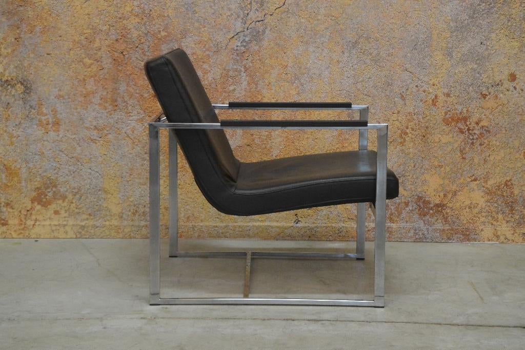 ZGANieuw! strakke Harvink Oscar design fauteuil, Harvink, Harvink, 75 tot 100 cm, Ophalen of Verzenden