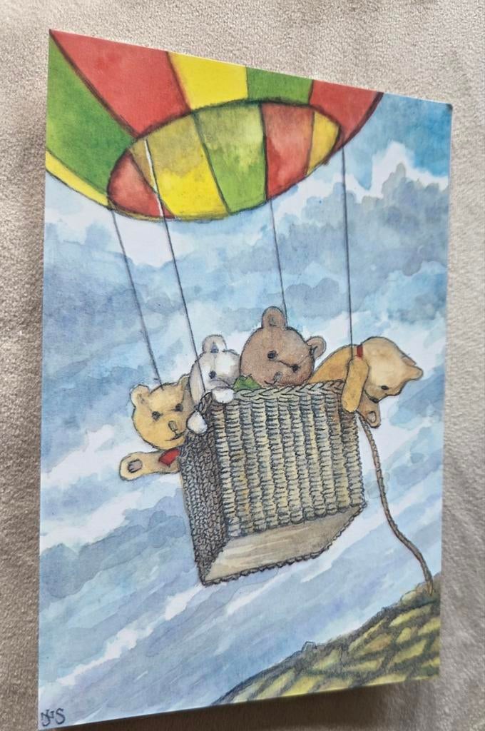 Teddyberen in een luchtballon - Jonathan Smith, Verzenden, 1980 tot heden, Ongelopen, Kinderen