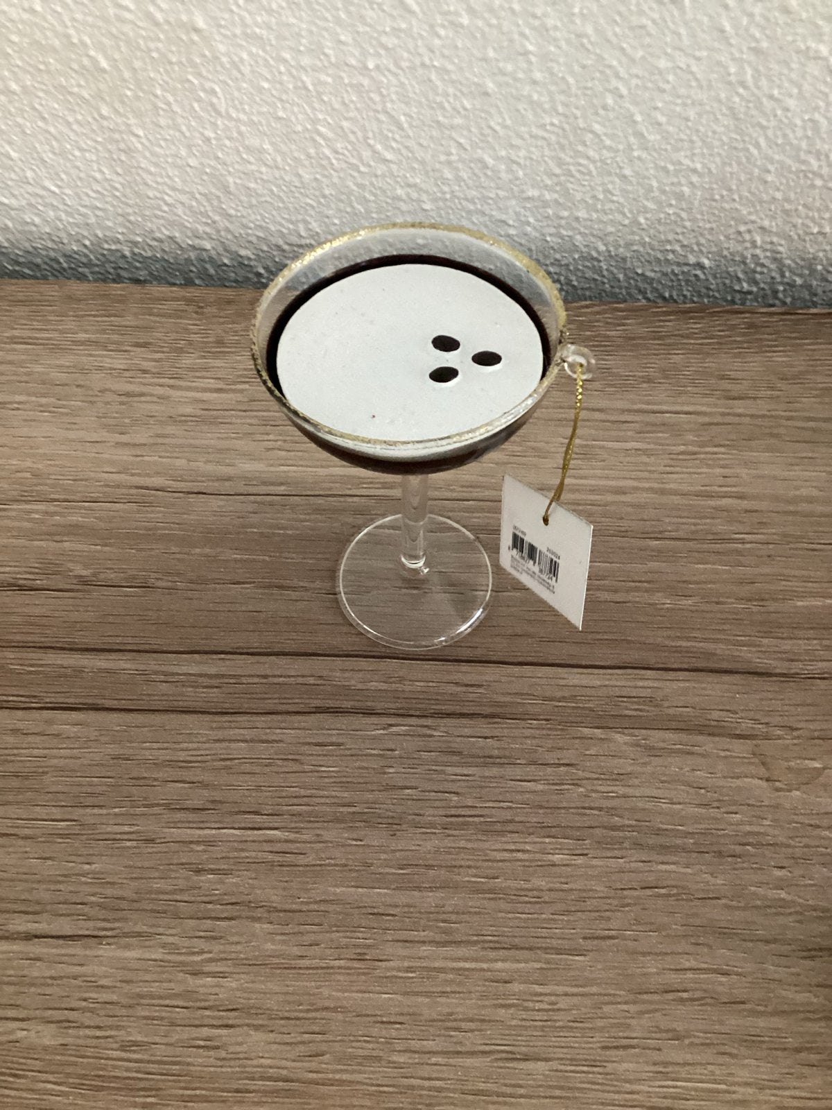 Blokker kerstornament/kerstbal/kersthanger Espresso Martini, Ophalen of Verzenden, Nieuw