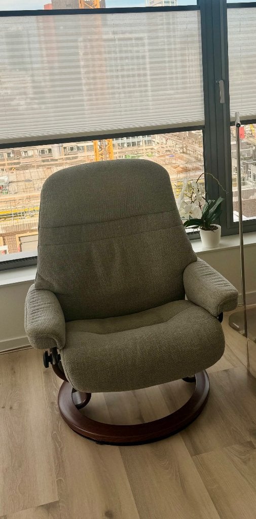 Fauteuil Stressless Sunrise Grijs, Ophalen, 75 tot 100 cm, Zo goed als nieuw, 75 tot 100 cm