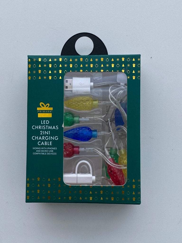 Oplaadkabel met lampjes voor Iphone en Android, Nieuw, Nokia, Oplaadkabel, Mini USB