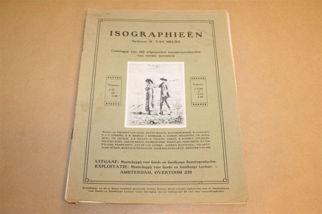 Catalogus Isographieën - Systeem van Meurs - Ca 1930 !!, Boeken, Ophalen of Verzenden, Gelezen