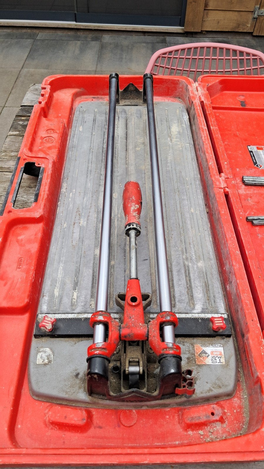 Rubi TS max 66 tegelsnijder, Ophalen
