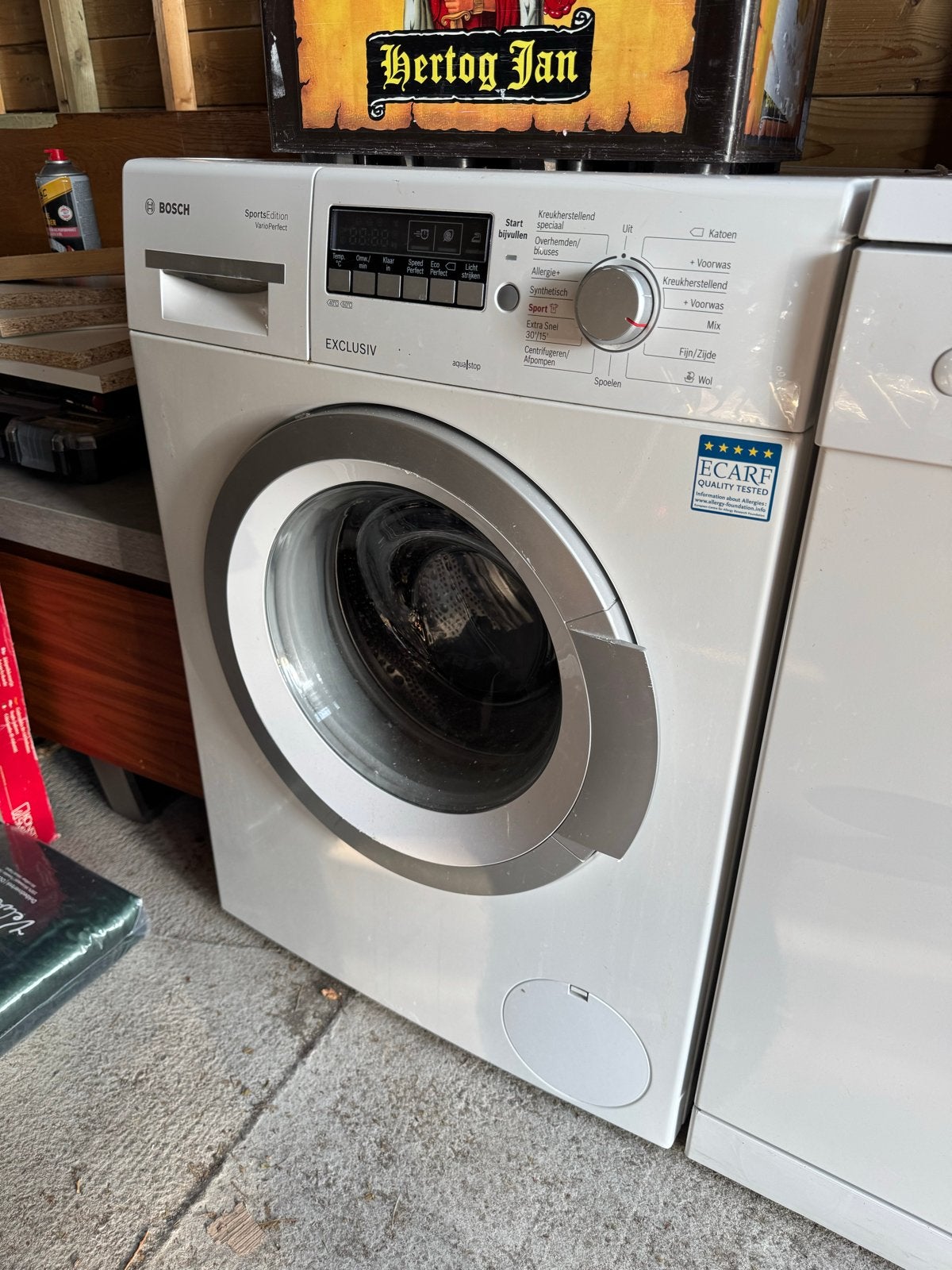 Bosch Exclusiv Wasmachine - Goede Staat, Ophalen, 1200 tot 1600 toeren, 8 tot 10 kg, Zo goed als nieuw