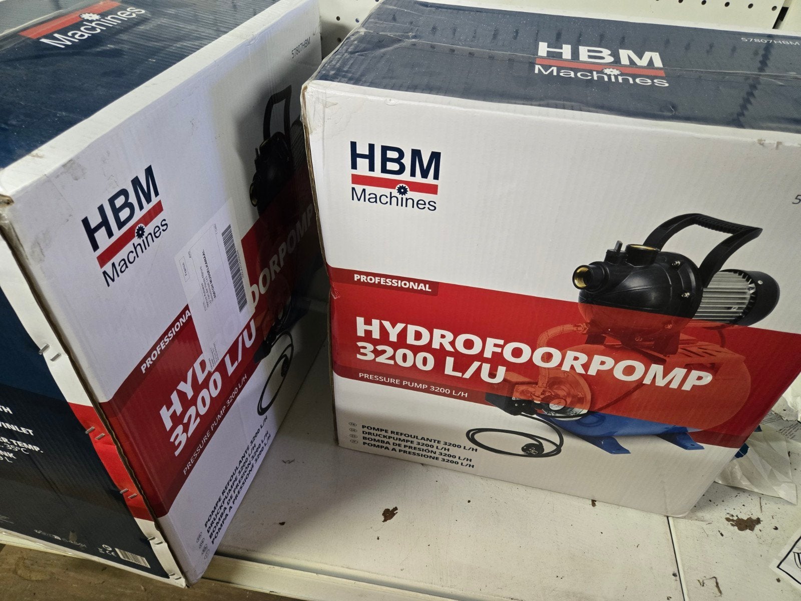 HBM Machines Hydrofoorpomp 3200 L/U, Ophalen, Nieuw, Elektrisch, Hydrofoorpomp