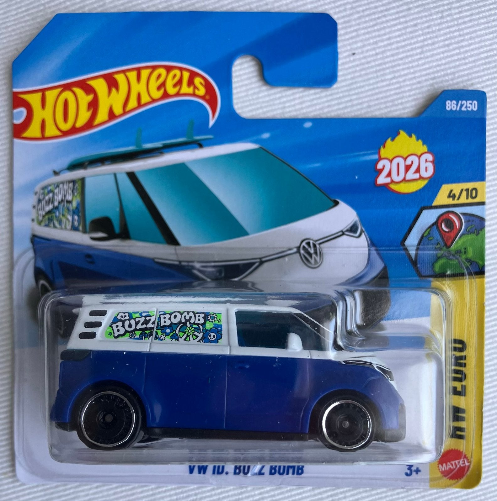 Hot Wheels Volkswagen ID. Buzz Bomb blauw, Ophalen of Verzenden, Nieuw, Auto