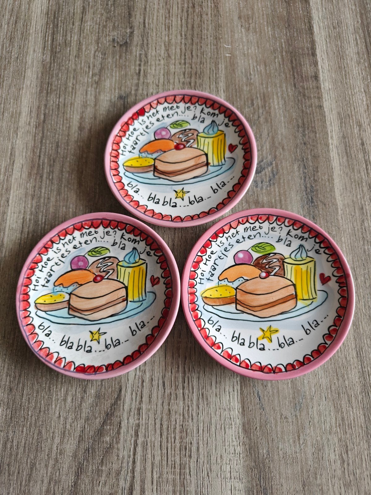 Blond Amsterdam Petit Fours BlaBla ⌀12cm, Nieuw, Ophalen of Verzenden, Bord(en), Modern