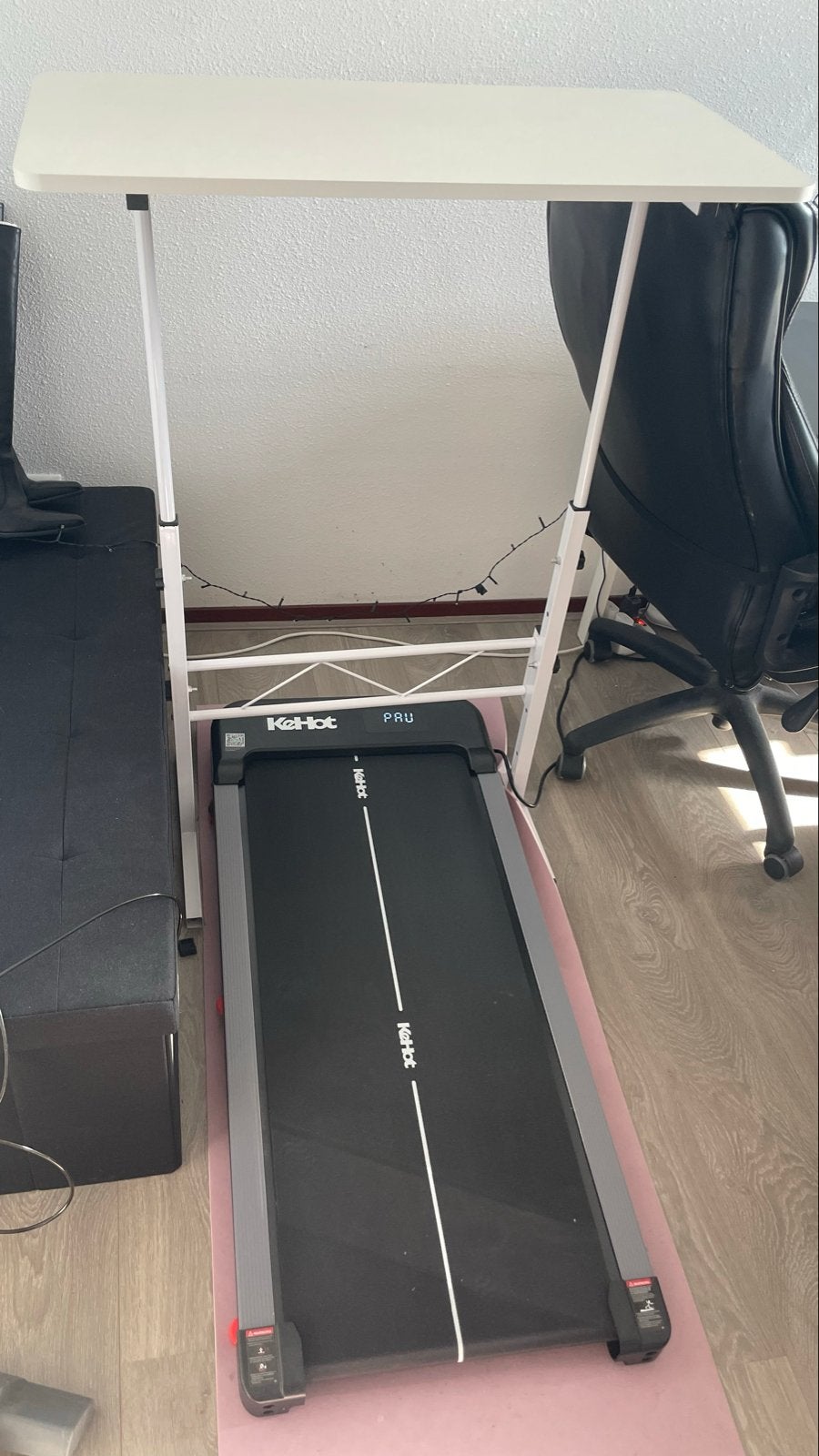 KeHot PRO Loopband + loopband tafel, Sport en Fitness, Ophalen, Zo goed als nieuw, Metaal, Loopband