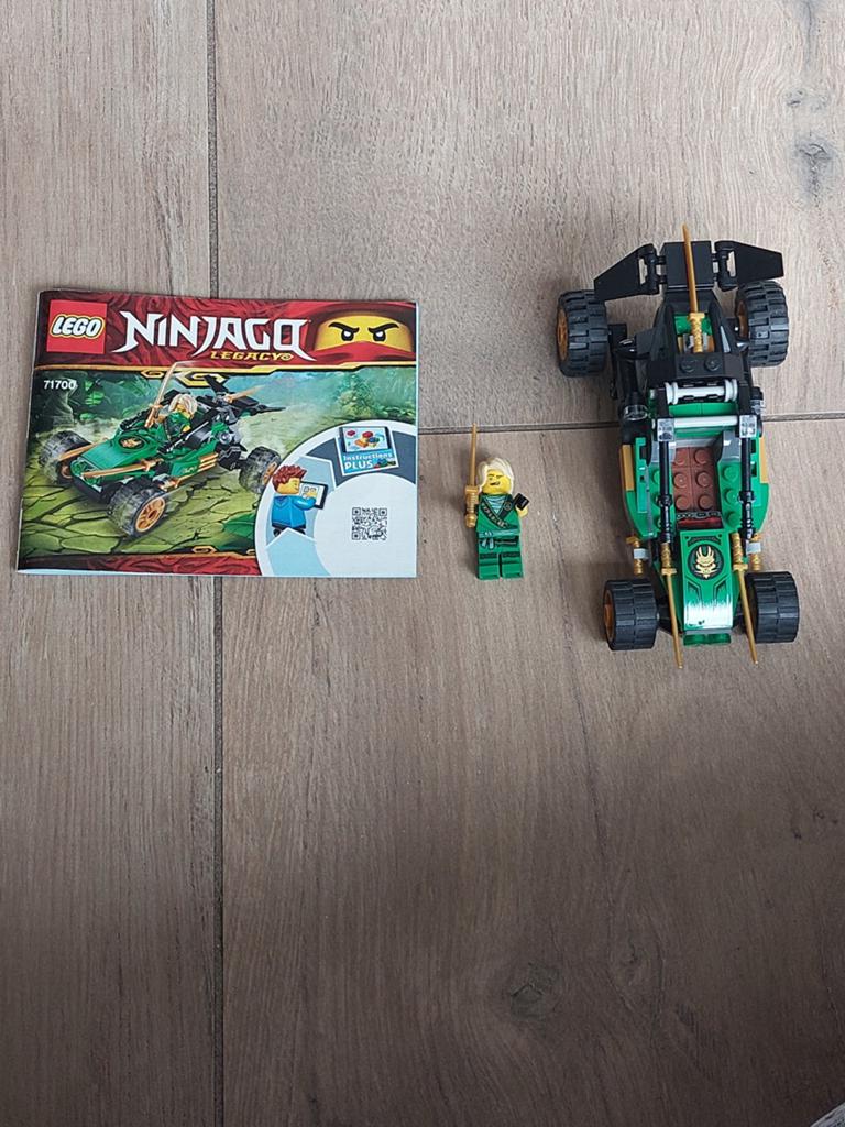 Lego Ninjago Groene Ninja met auto - Zo goed als nieuw, Lego, Ophalen of Verzenden, Zo goed als nieuw, Compleet