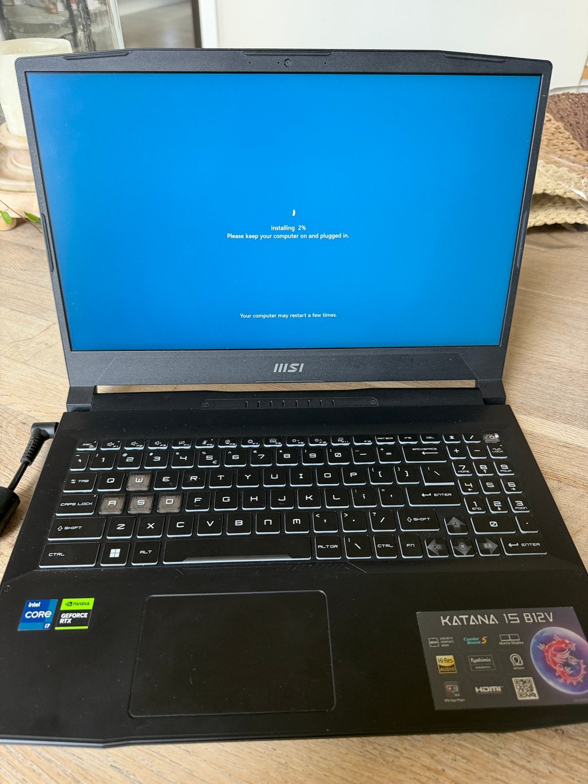 MSI Katana 15b12V Game laptop, Computers en Software, Windows Laptops, Ophalen of Verzenden, Zo goed als nieuw, 15 inch