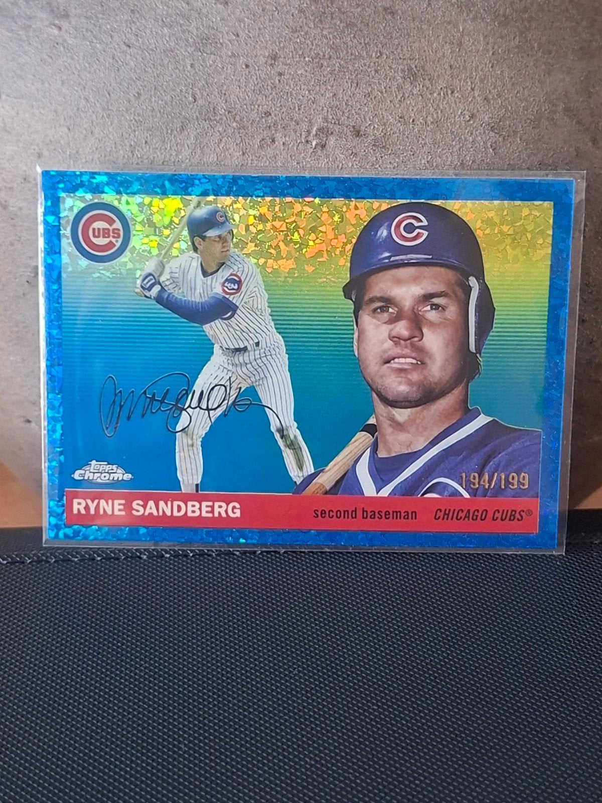 Topps Platinum Chrome Ryne Sandberg Chicago Cubs /199, Ophalen of Verzenden, Zo goed als nieuw, Overige sporten, Spelerskaart