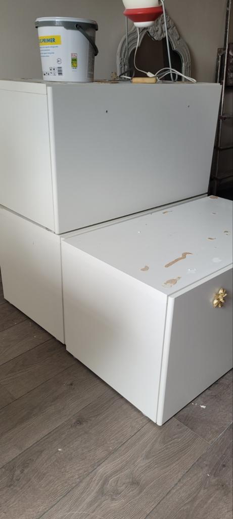 IKEA SMÅSTAD ladekasten (3 stuks) - zonder knoppen, Gebruikt, Kast, 50 tot 70 cm, 75 tot 100 cm