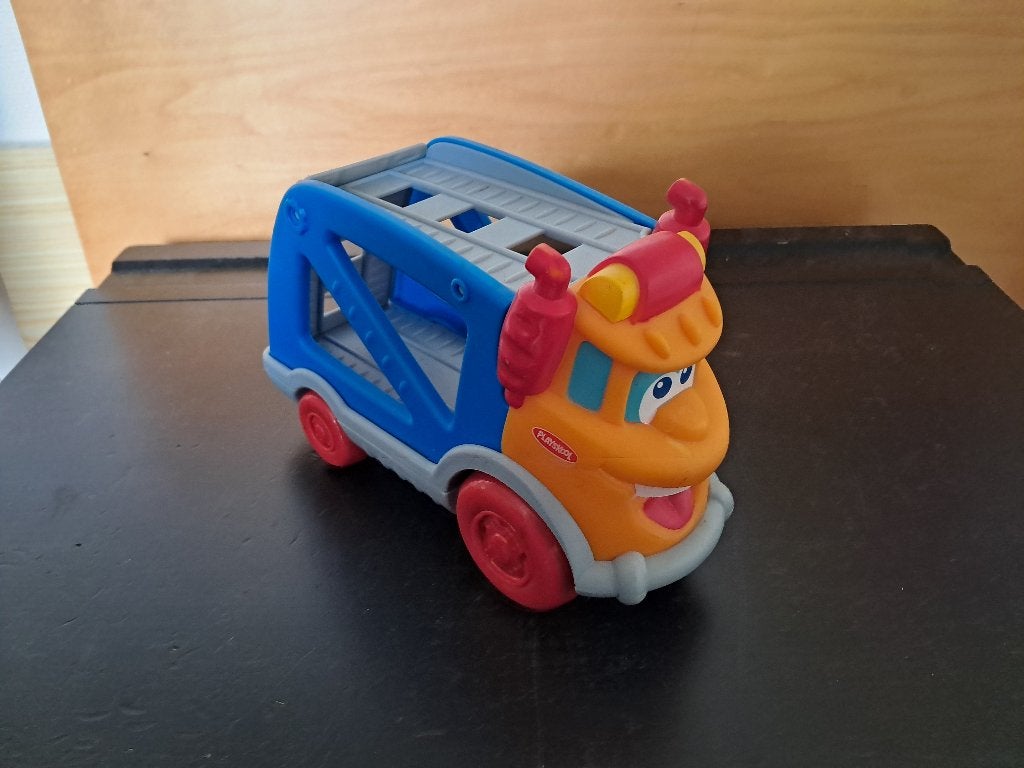 Hasbro Playskool autotransporter inclusief diverse autootjes, Ophalen, Zo goed als nieuw, Auto, Met wieltjes
