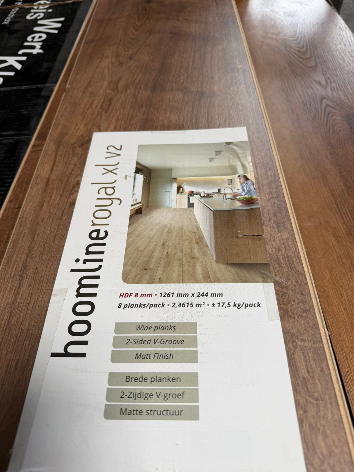 9.85 LAMINAAT HOME LINE LANGE PLANK XL V-12, Ophalen, Nieuw, Bruin, Laminaat