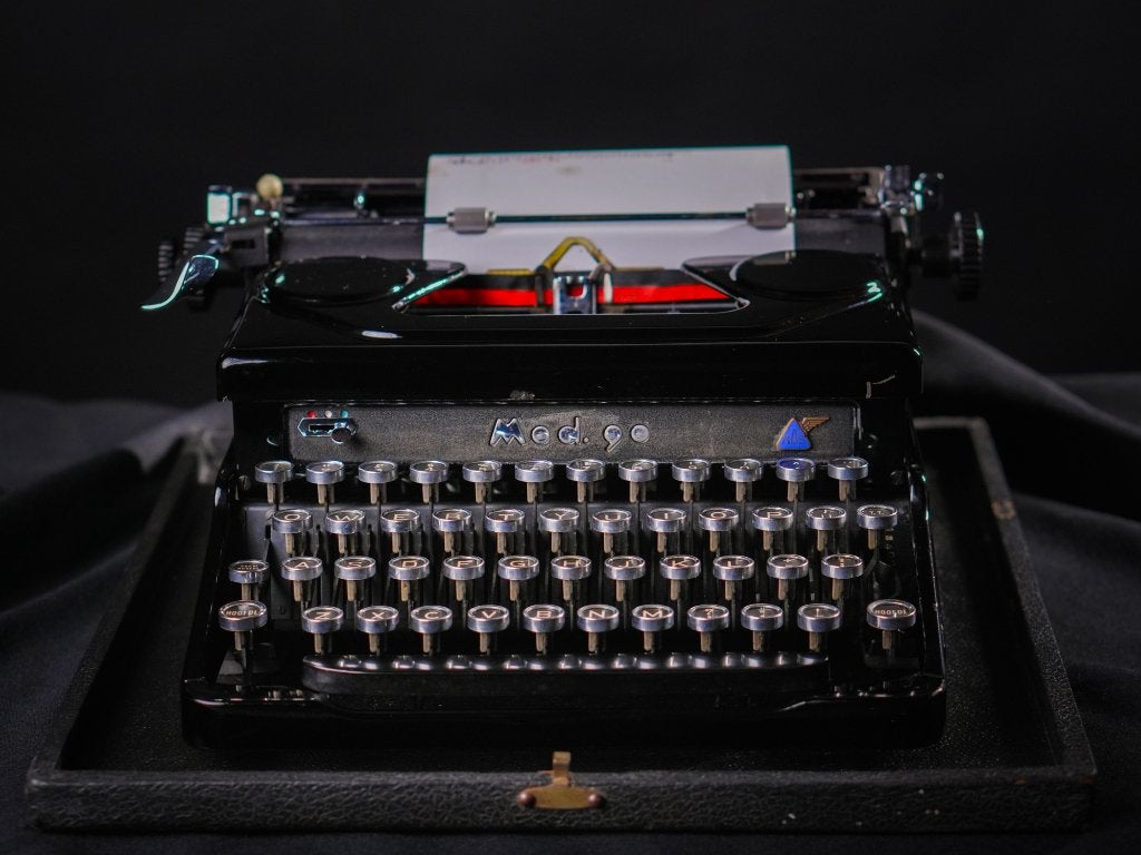Vintage Everest Mod. 90 typemachine – schoon en werkend, Diversen, Typemachines, Ophalen of Verzenden, Gebruikt