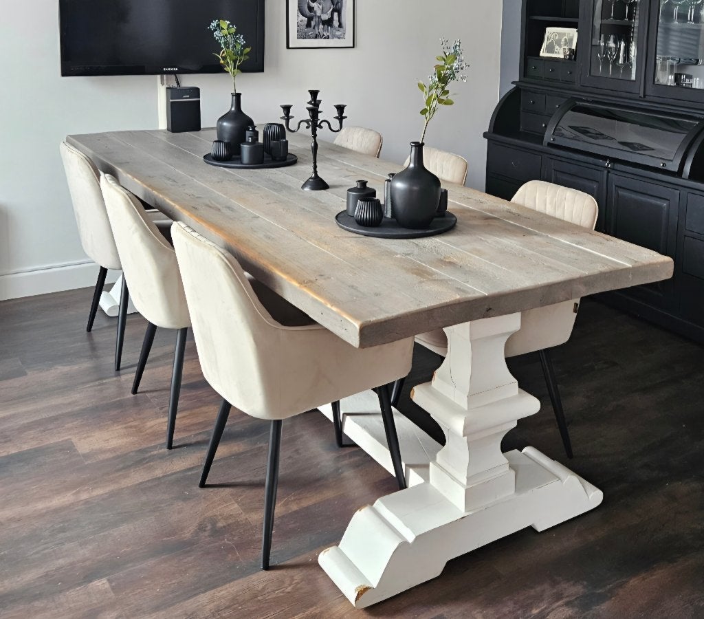 Kloostertafel 300 cm te koop, Huis en Inrichting, Tafels | Eettafels, Ophalen, Gebruikt, 100 tot 150 cm, 200 cm of meer