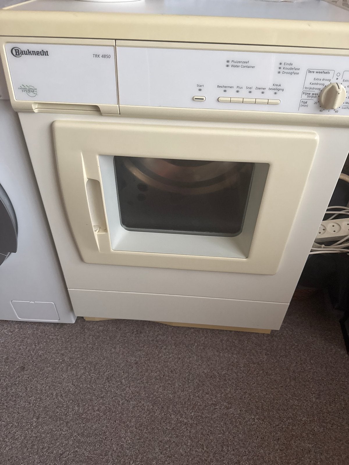 Bauknecht TRK 4850 Condensdroger - Gebruikt, Ophalen, 6 tot 8 kg, Gebruikt, Voorlader