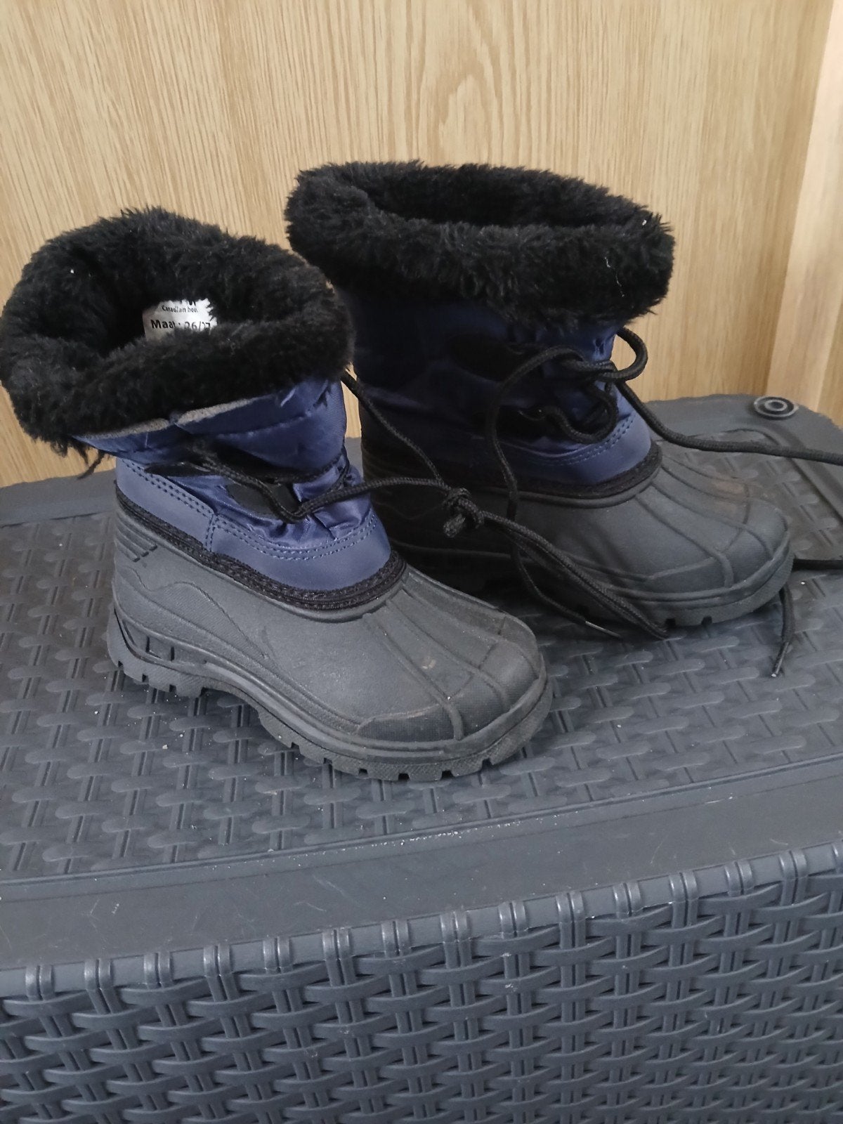 Warme kinder snowboots maat 26/27, Gebruikt, Jongen of Meisje, Canadian boot, Ophalen of Verzenden