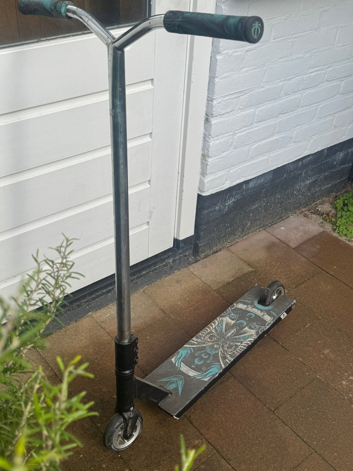 Stuntstep Custom street build, Fietsen en Brommers, Ophalen, Zo goed als nieuw, Gewone step
