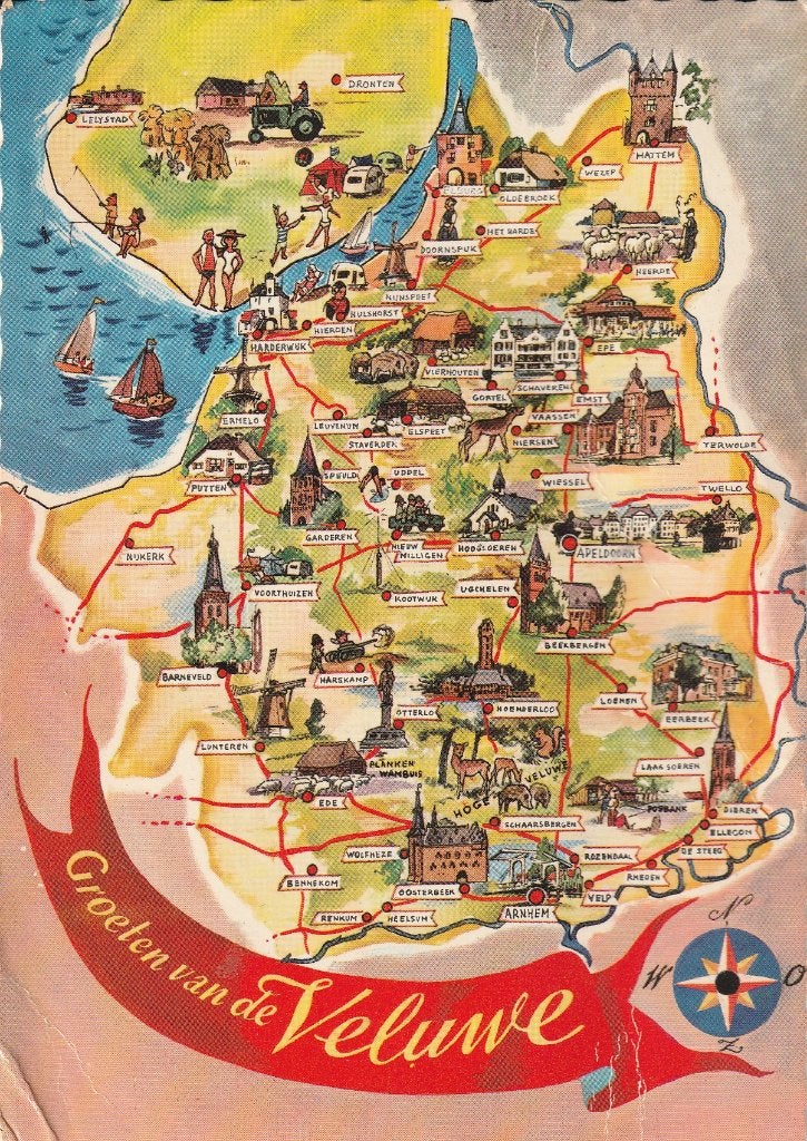 Groeten van de Veluwe 2, Ophalen of Verzenden, 1960 tot 1980, Ongelopen, Gelderland
