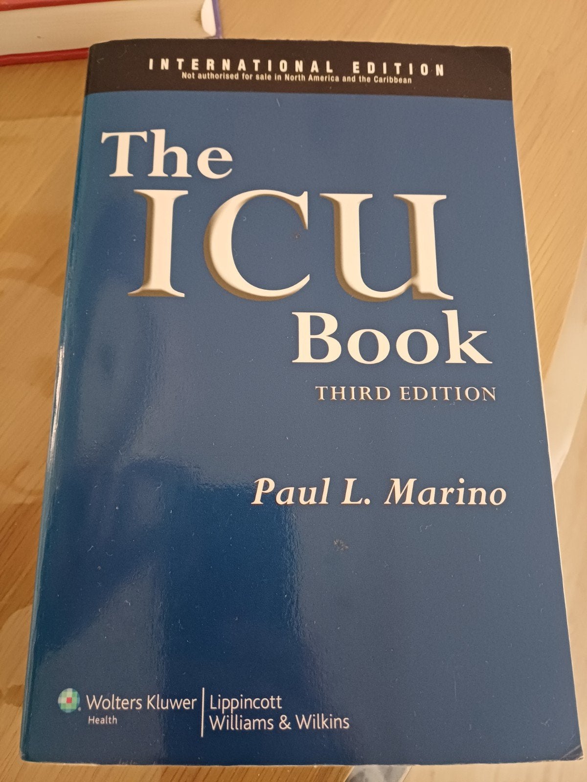 The ICU Book - Paul L. Marino (Derde Editie), Ophalen of Verzenden, WO, Zo goed als nieuw, Beta