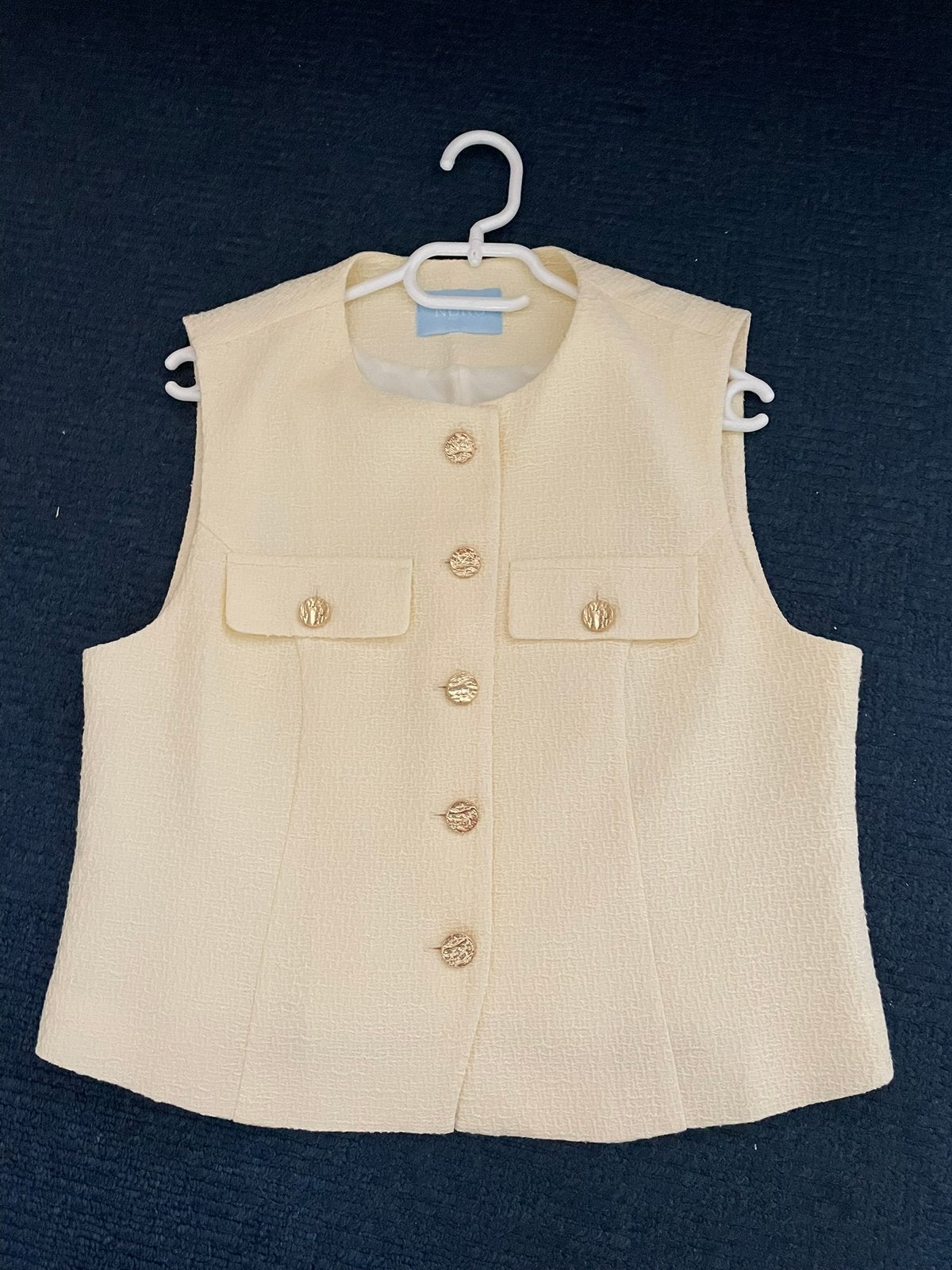 Chique mouwloos gilet Nono, mt 40, 1x even gedragen!, Kleding | Dames, Bodywarmers, Ophalen of Verzenden, Zo goed als nieuw, Maat 38/40 (M)