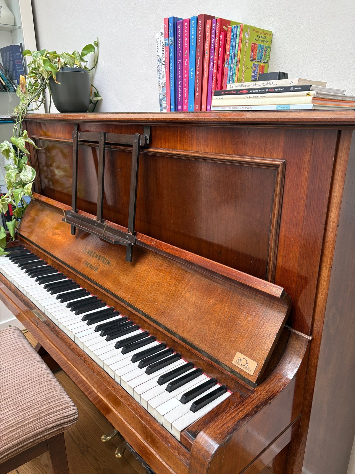Bechstein Piano Upright Model V (1896), Muziek en Instrumenten, Piano's, Ophalen, Gebruikt, Bruin, Piano