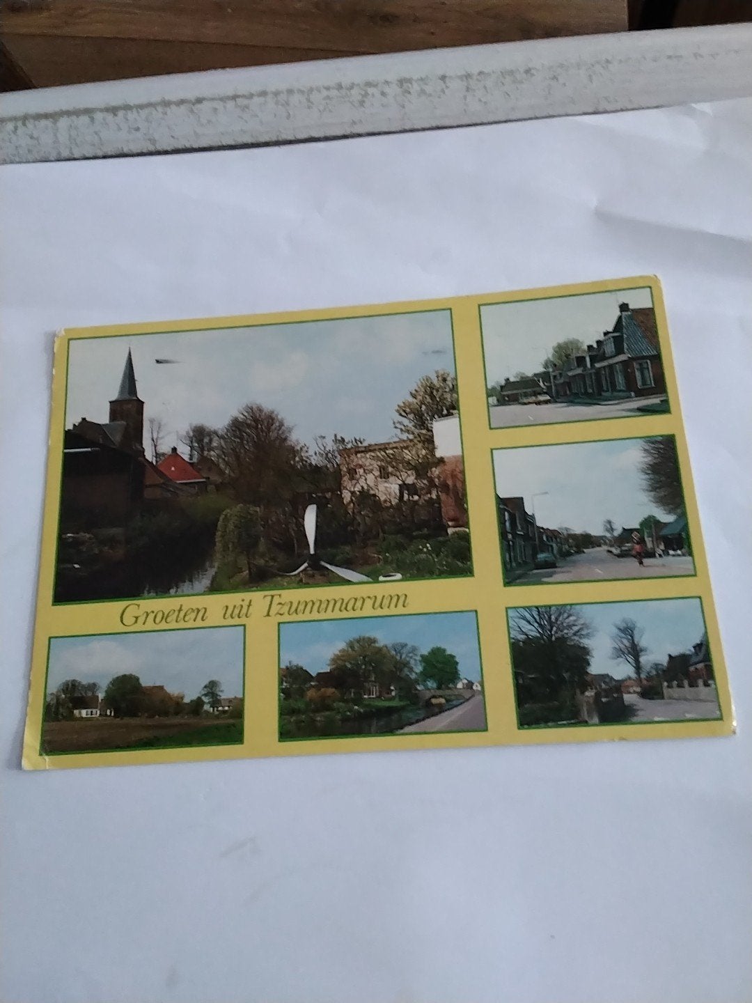 Ansichtkaart Groeten uit Tzummarum - Gelopen, Ophalen of Verzenden, 1980 tot heden, Gelopen, Friesland