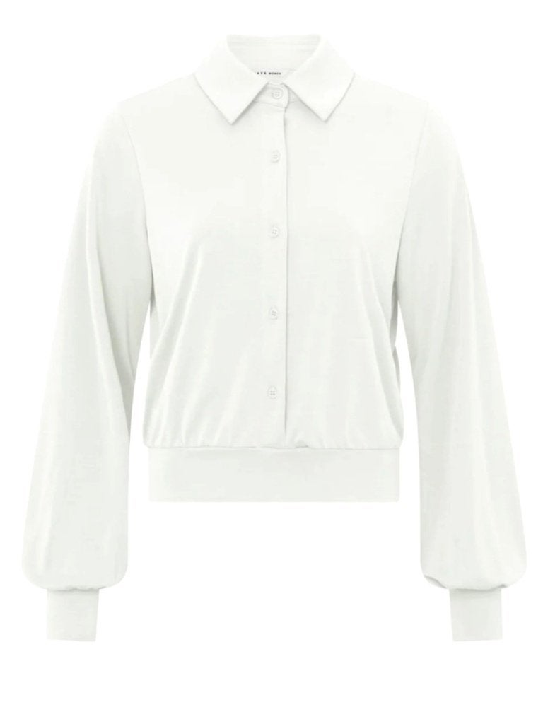 Yaya ecru blouse maat M nieuw, Maat 38/40 (M), Beige, Nieuw, Ophalen of Verzenden