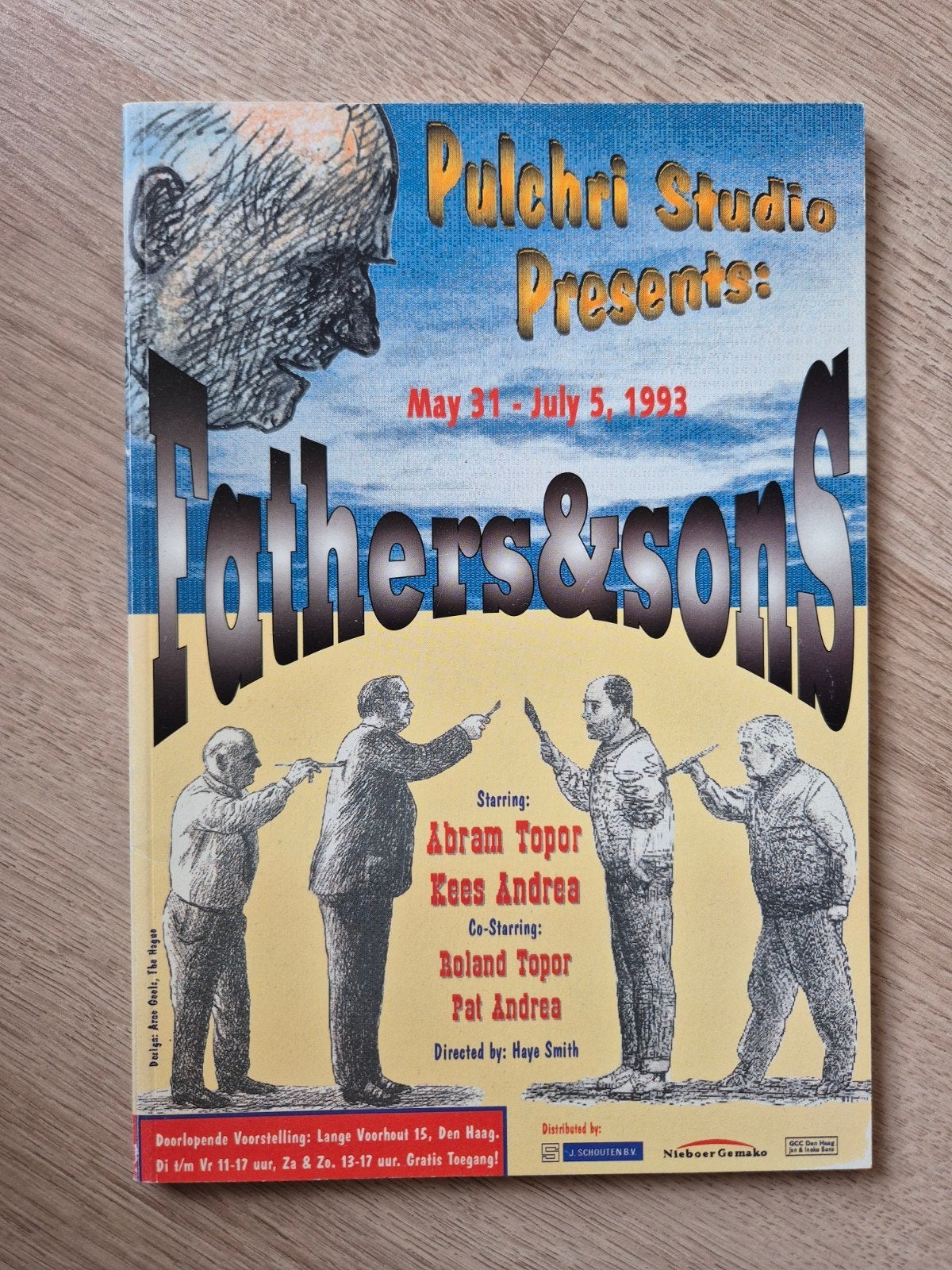 kunstcatalogus: Fathers & Sons – Pulchri Studio (1993, Ophalen of Verzenden, Zo goed als nieuw, Overige onderwerpen